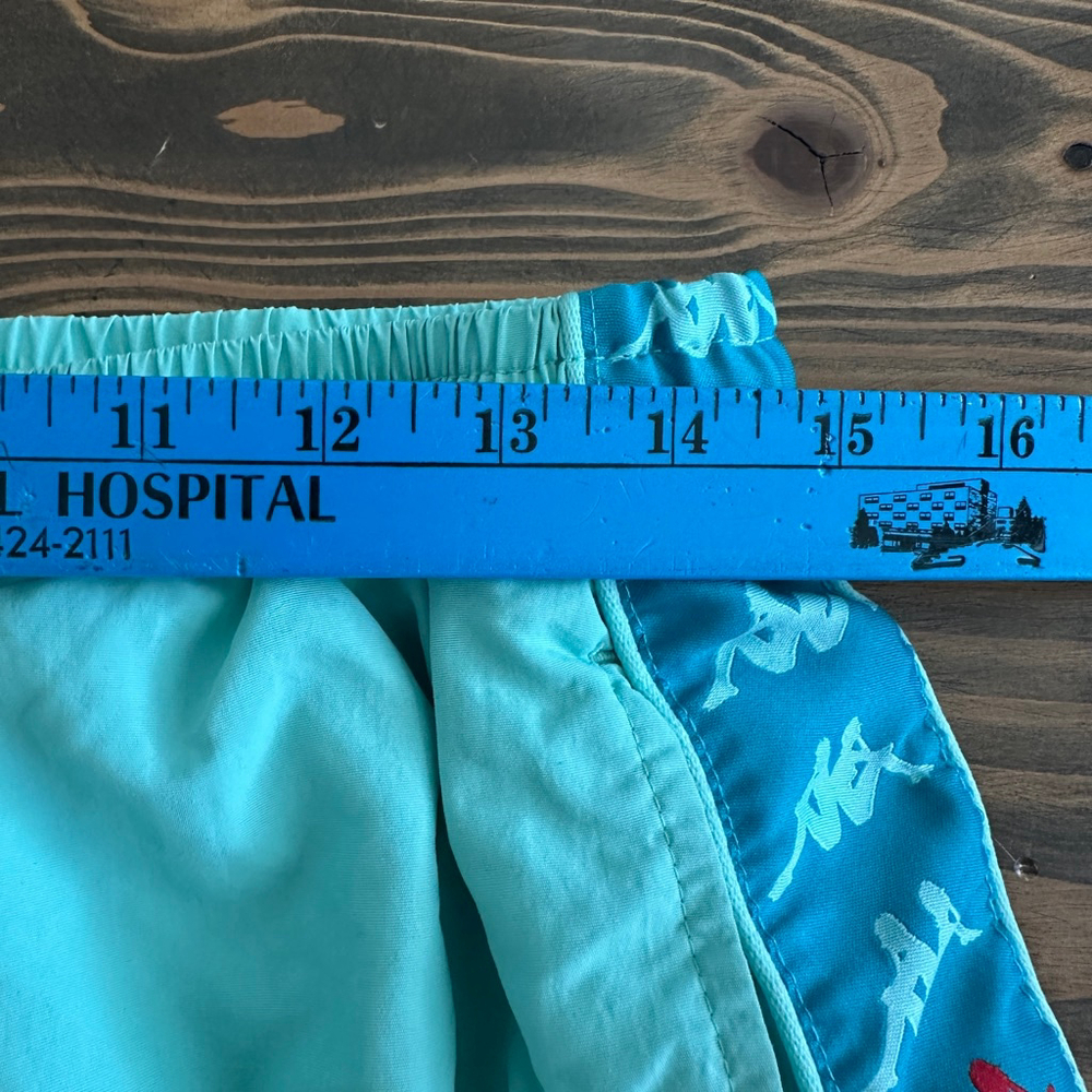 Men’s Kappa Light Blue Swim Trunks Logo Tape Size L - Picture 6 of 7